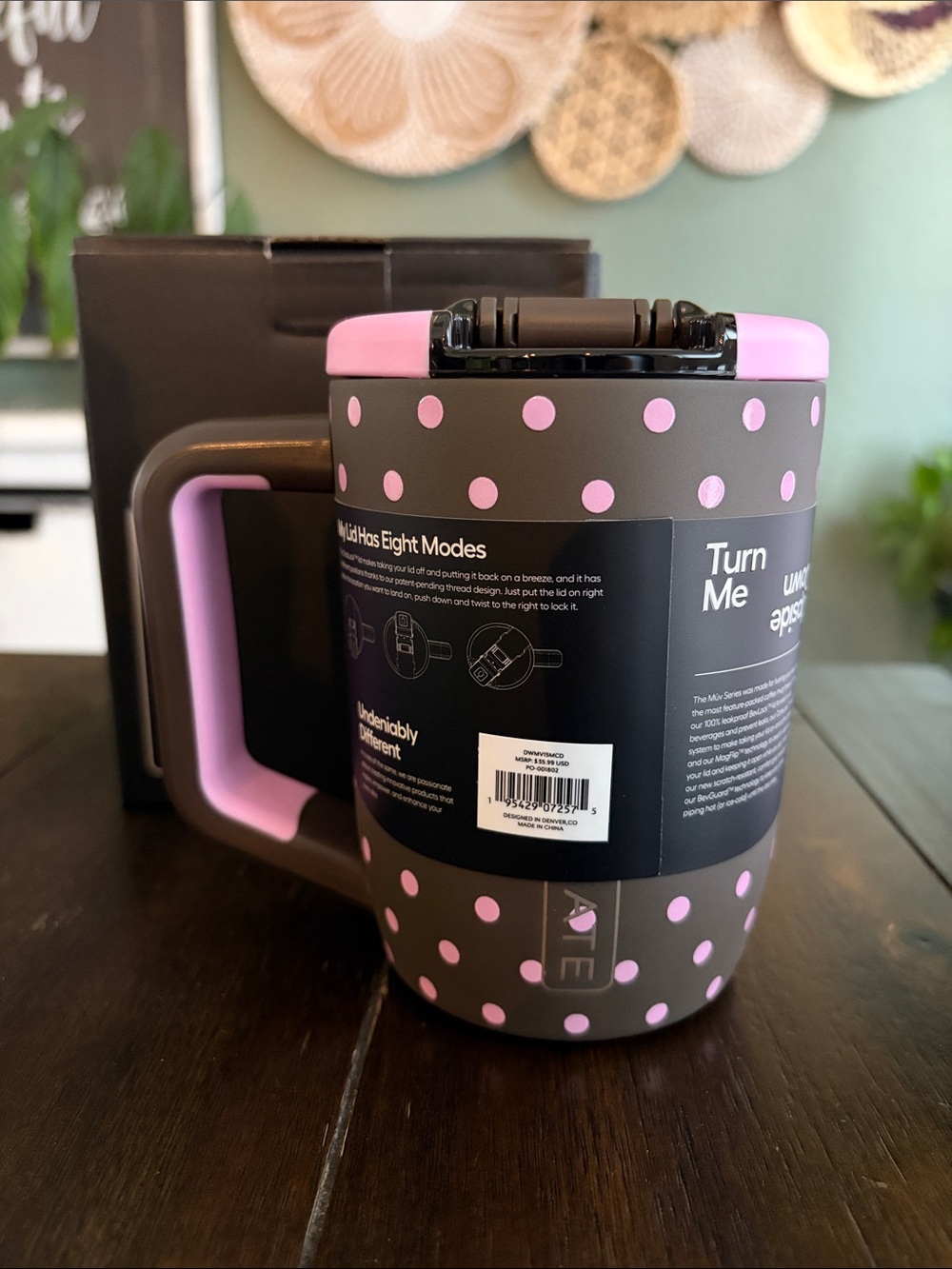 BrüMate Müv 15oz in Mocha Dot! New! - Picture 2 of 6